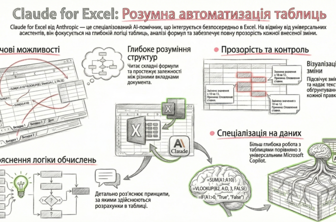 Claude for Excel: як автоматизувати Excel за допомогою AI