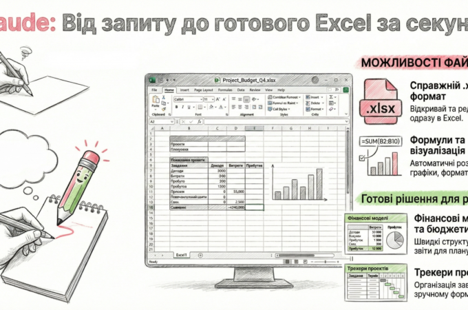 Як створити професійний Excel з нуля за допомогою Claude